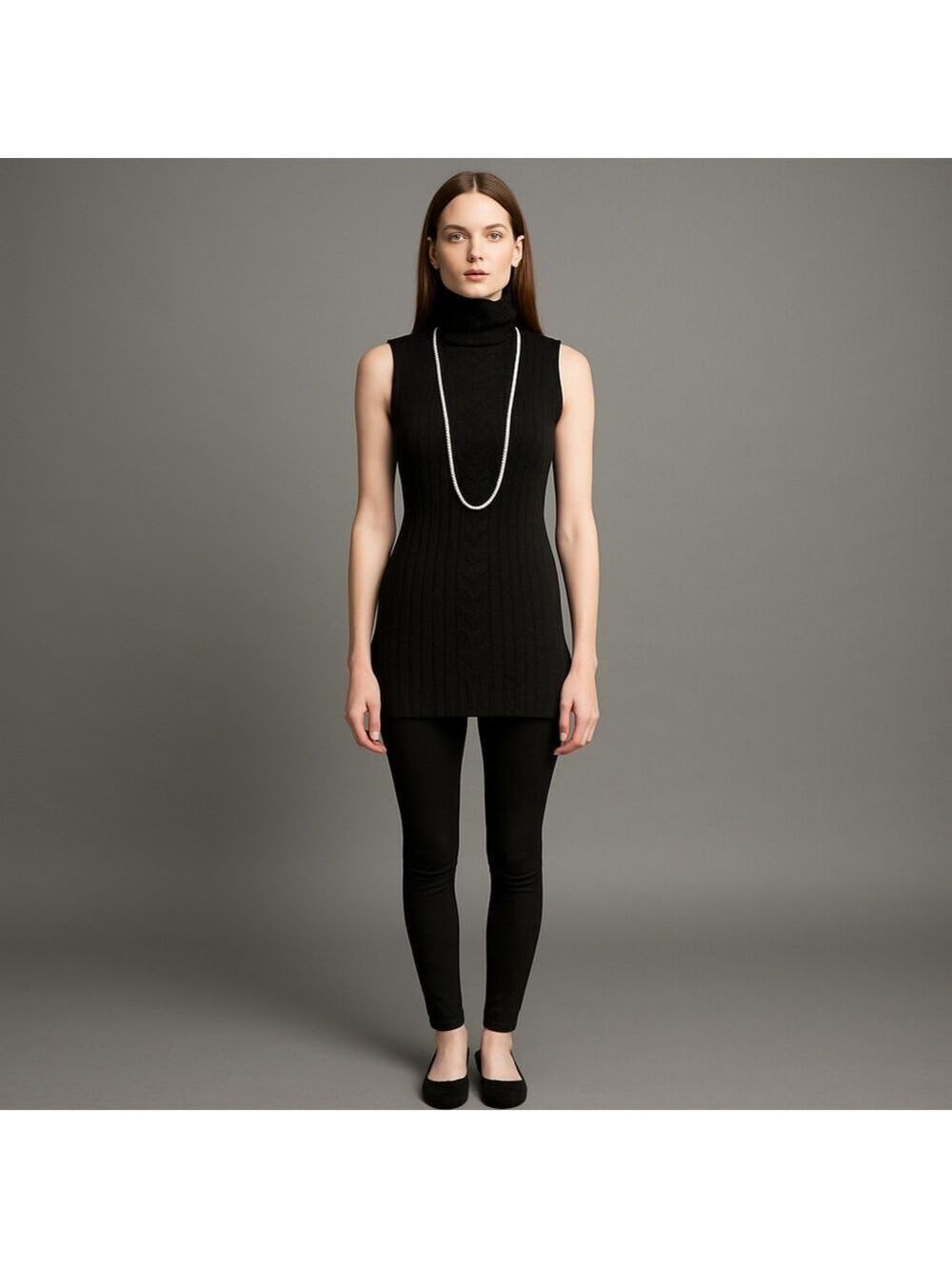 Star City Sleeveless Turtleneck Top Small